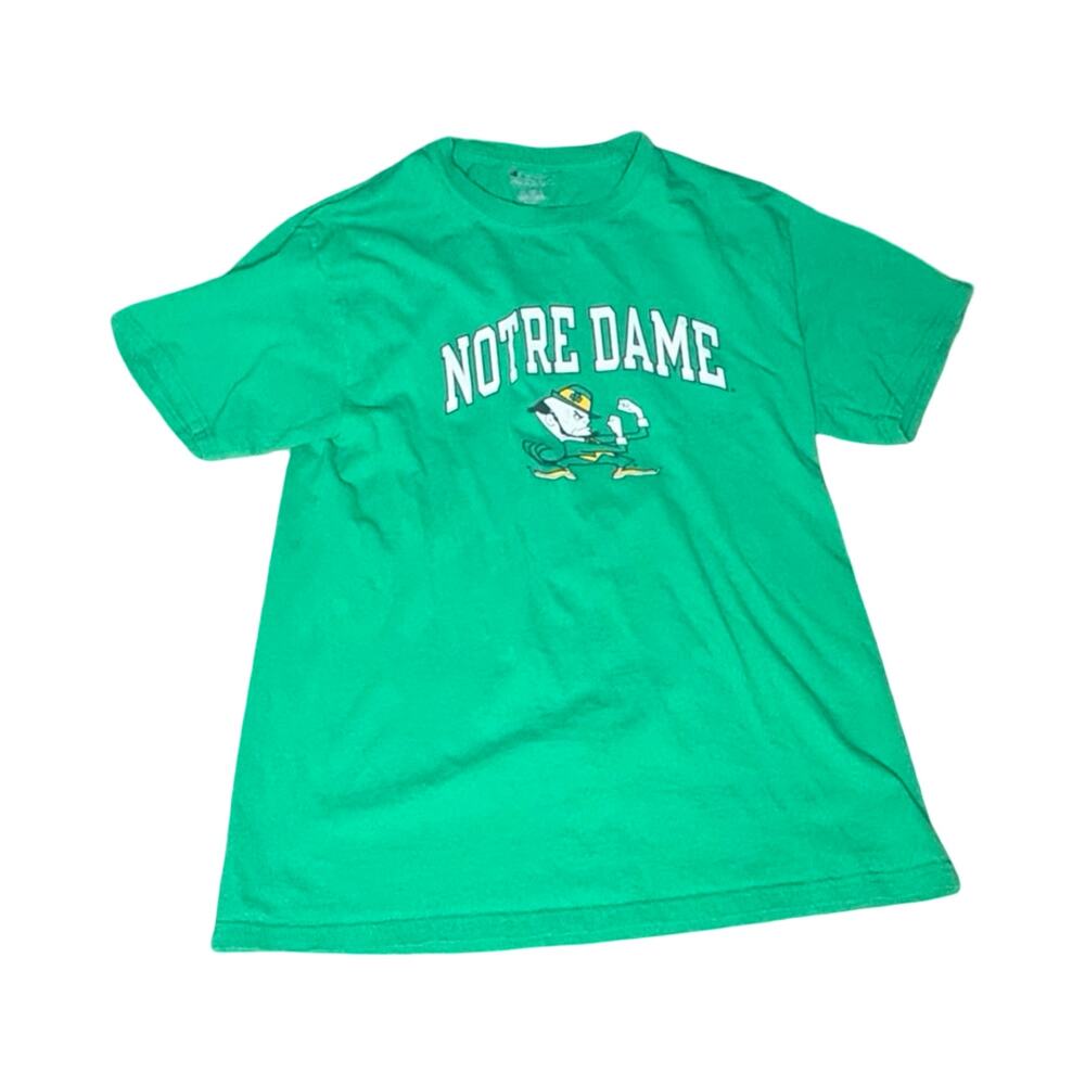Vintage Champion Notre Dame Fighting Irish Green Graphic T-Shirt - men’s M